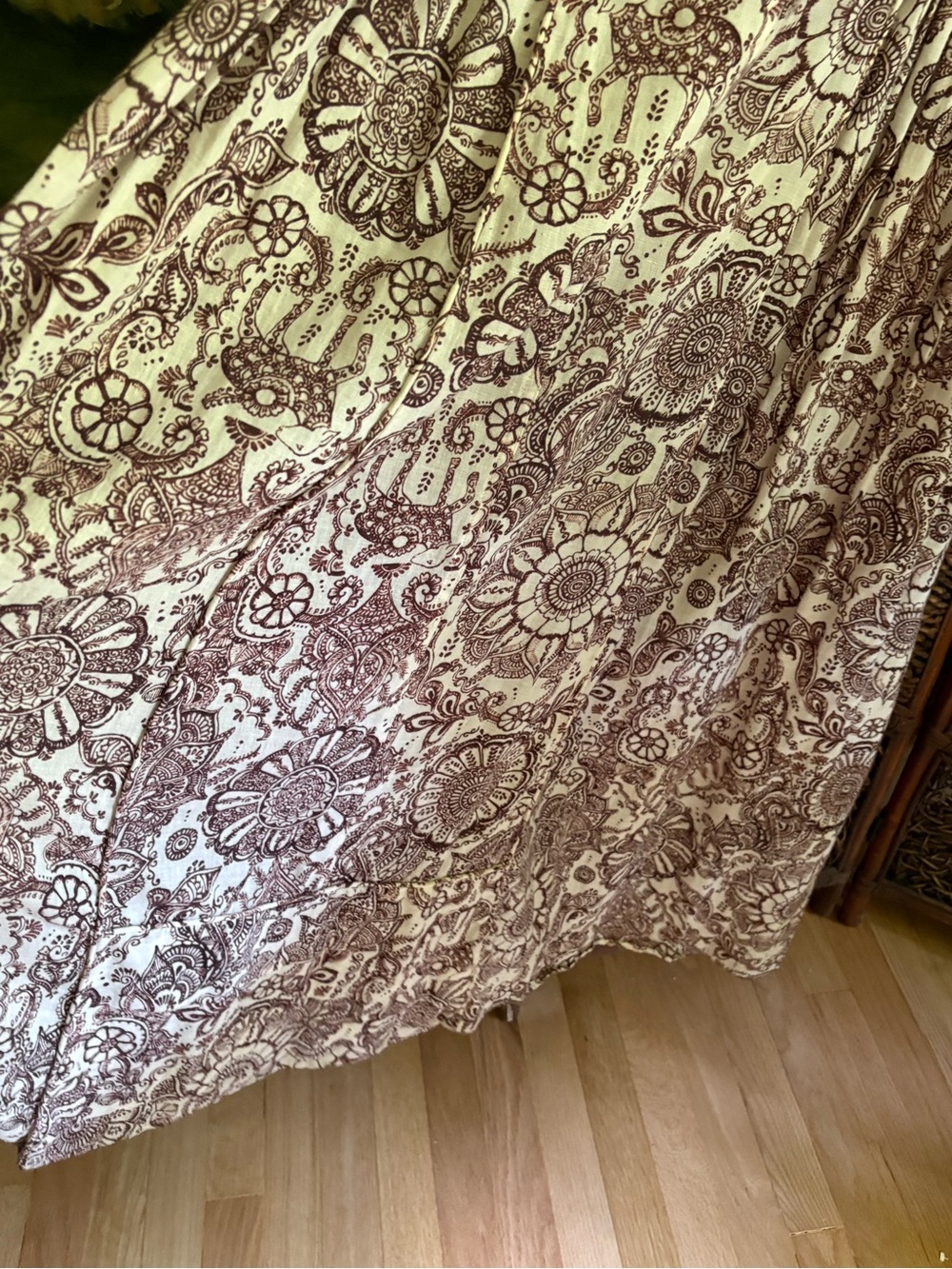 L.A.M.B. Gwen Stefani Henna Print Maxi Dress Hidden Lamb Motif Size 6 - Picture 4 of 8